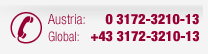 Austria: 03172-3210-13 // International: +43 3172 3210-13